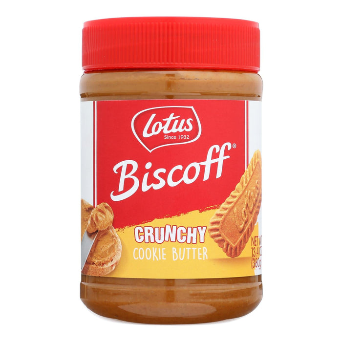 Biscoff Cookie Butter Spread - Peanut Butter Alternative - Crunchy - 13.4 Oz - Case Of 8 Biskets Pantry 
