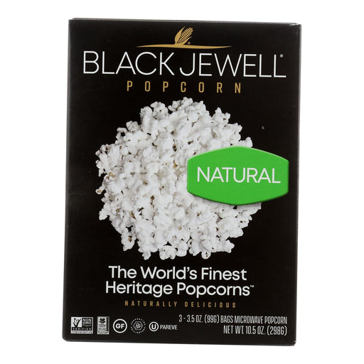 Black Jewell Microwave Popcorn - Natural - Case Of 6 - 10.5 Oz. Biskets Pantry 