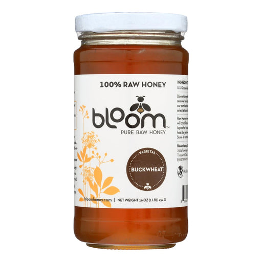 Bloom Honey - Honey - Buckwheat - Case Of 6 - 16 Oz. Biskets Pantry 