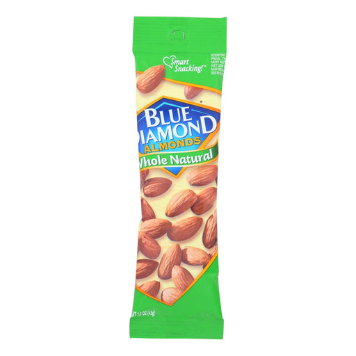 Blue Diamond Natural Whole Almonds - Case Of 12 - 1.5 Oz Biskets Pantry 