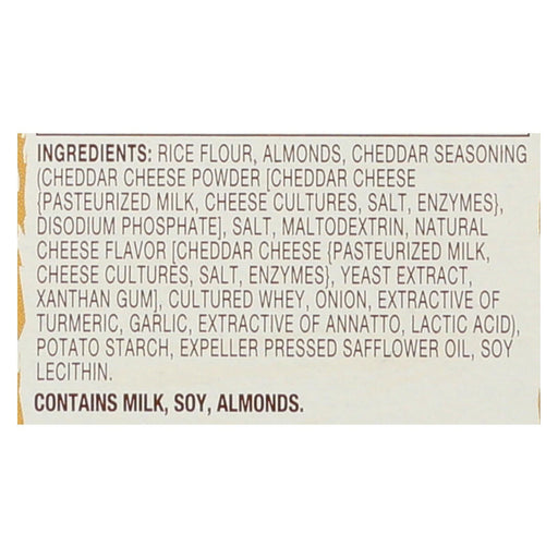 Blue Diamond - Nut Thins - Cheddar Cheese - Case Of 12 - 4.25 Oz. Biskets Pantry 