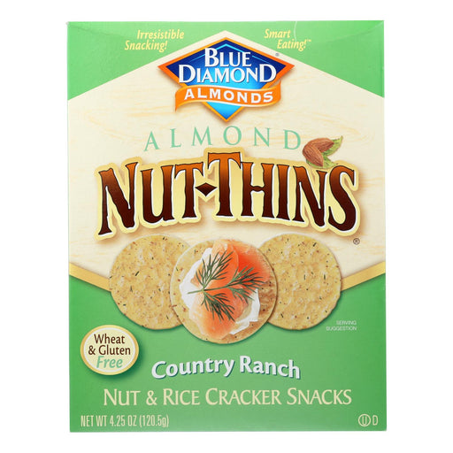 Blue Diamond - Nut Thins - Country Ranch - Case Of 12 - 4.25 Oz. Biskets Pantry 
