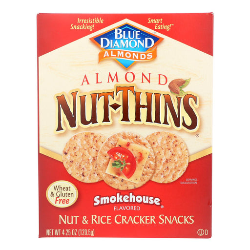 Blue Diamond - Nut Thins - Smokehouse - Case Of 12 - 4.25 Oz. Biskets Pantry 