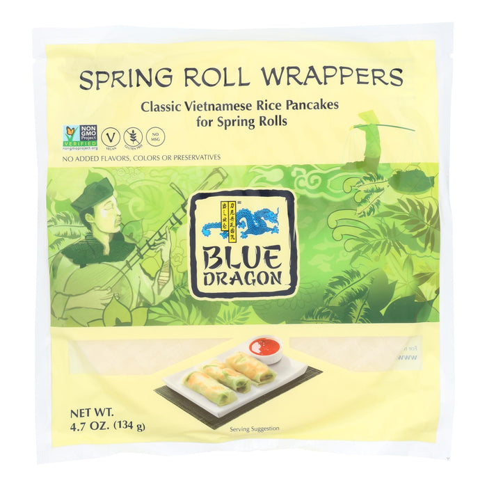 Blue Dragon - Wrappers - Spring Roll - Case Of 12 - 4.7 Oz Biskets Pantry 