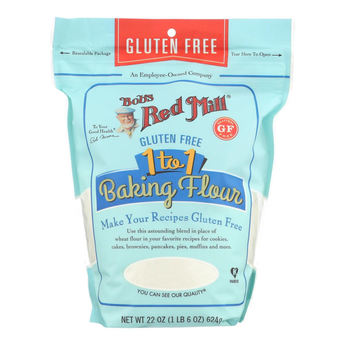 Bob's Red Mill - Baking Flour 1 To 1 - Case Of 4-22 Oz Biskets Pantry 