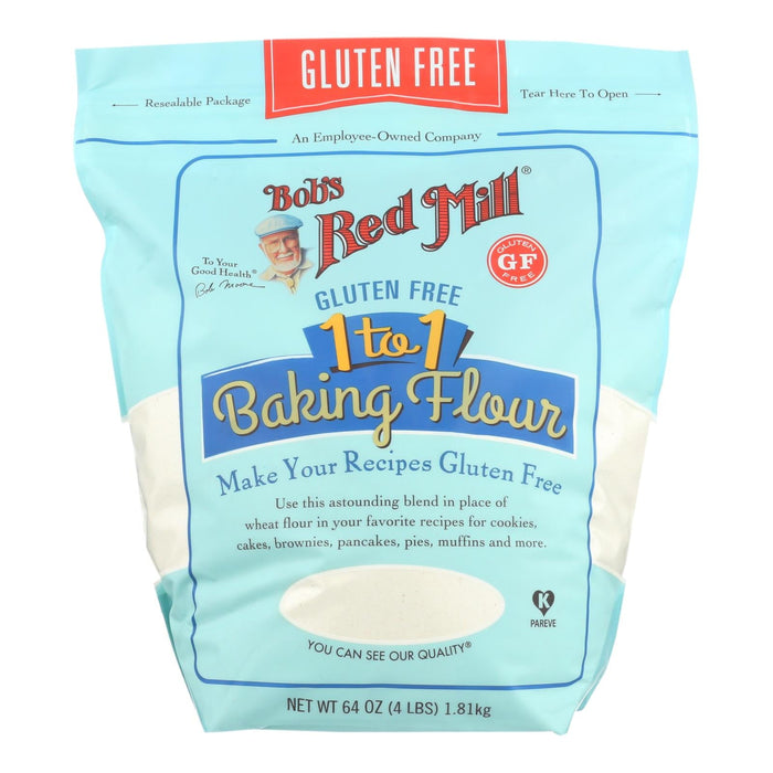 Bob's Red Mill - Baking Flour 1 To 1 - Case Of 4-64 Oz Biskets Pantry 