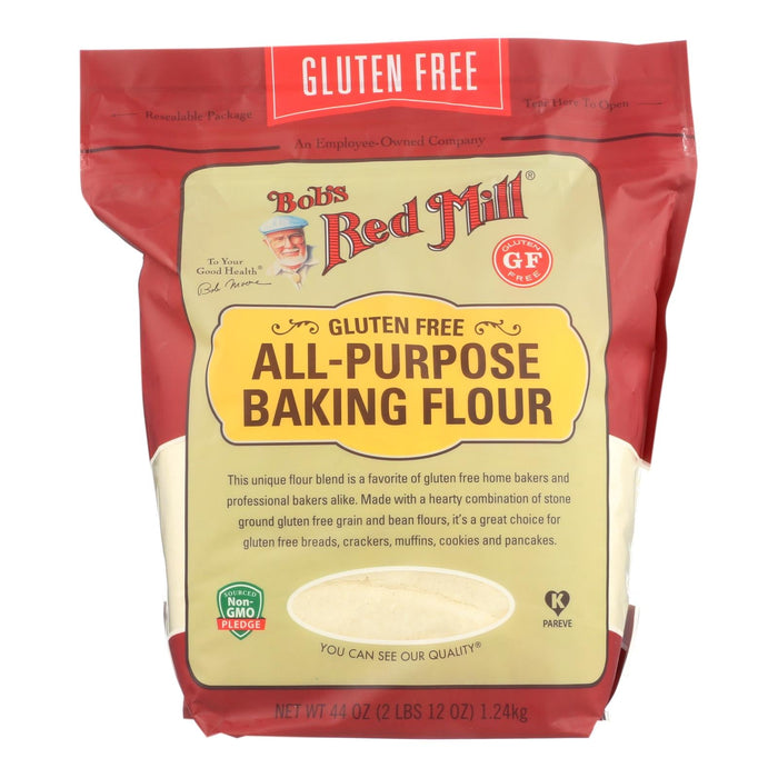 Bob's Red Mill - Baking Flour All Purpose - Case Of 4-44 Oz Biskets Pantry 