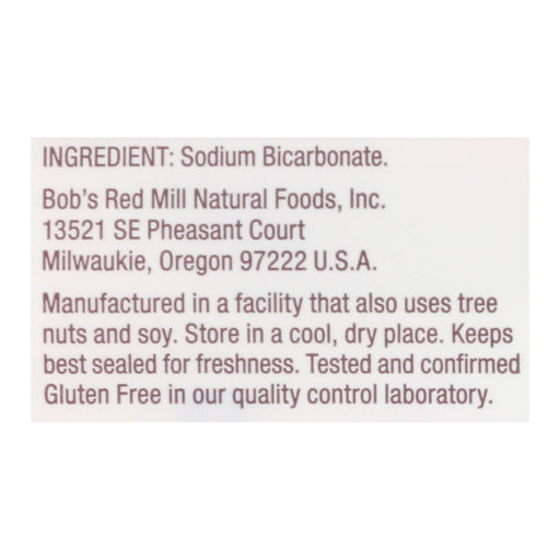 Bob's Red Mill - Baking Soda - Case Of 4-16 Oz Biskets Pantry 