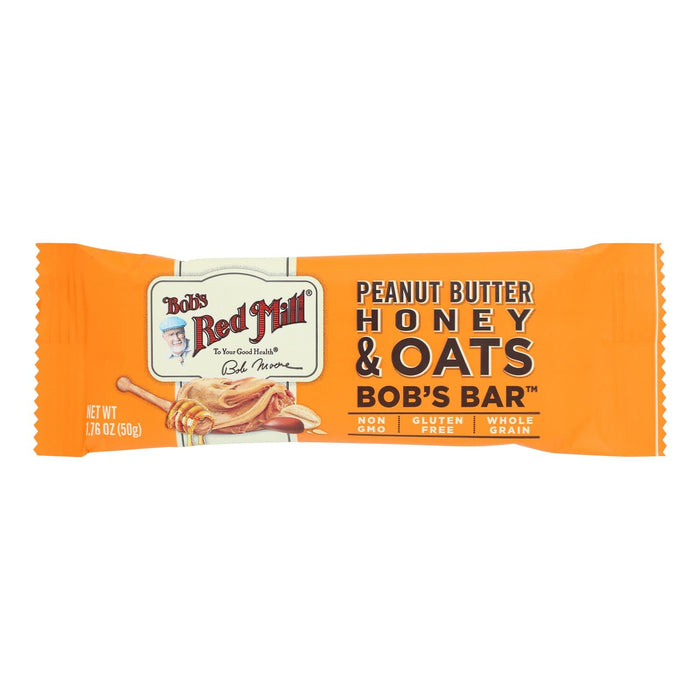 Bob's Red Mill - Bar Pnut/btr Honey Oats - Case Of 12-1.76 Oz Biskets Pantry 