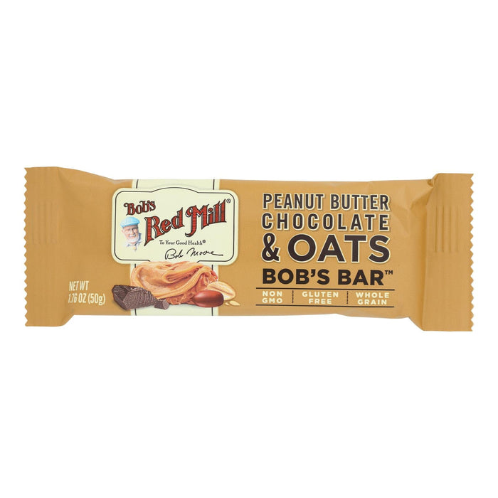 Bob's Red Mill - Bar Pnutbt Chocolate Ots - Case Of 12 - 1.76 Oz Biskets Pantry 
