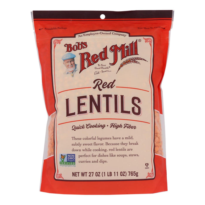 Bob's Red Mill - Beans Red Lentils - Case Of 4-27 Oz Biskets Pantry 