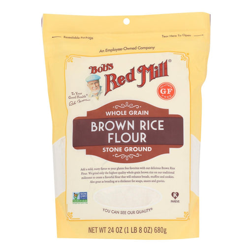 Bob's Red Mill - Brown Rc Flr Wholegrain Stngrn - Case Of 4-24 Oz Biskets Pantry 