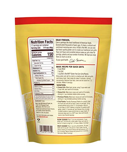 Bob's Red Mill - Corn Grits Polenta Gluten Free - Case Of 4 - 24 Oz Biskets Pantry 