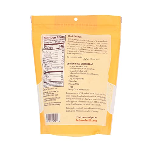 Bob's Red Mill - Cornmeal Gluten Free - Case Of 4 - 24 Oz Biskets Pantry 