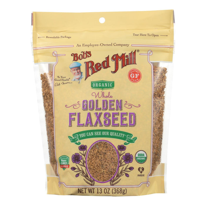 Bob's Red Mill - Flaxseeds Golden - Case Of 4-13 Oz Biskets Pantry 