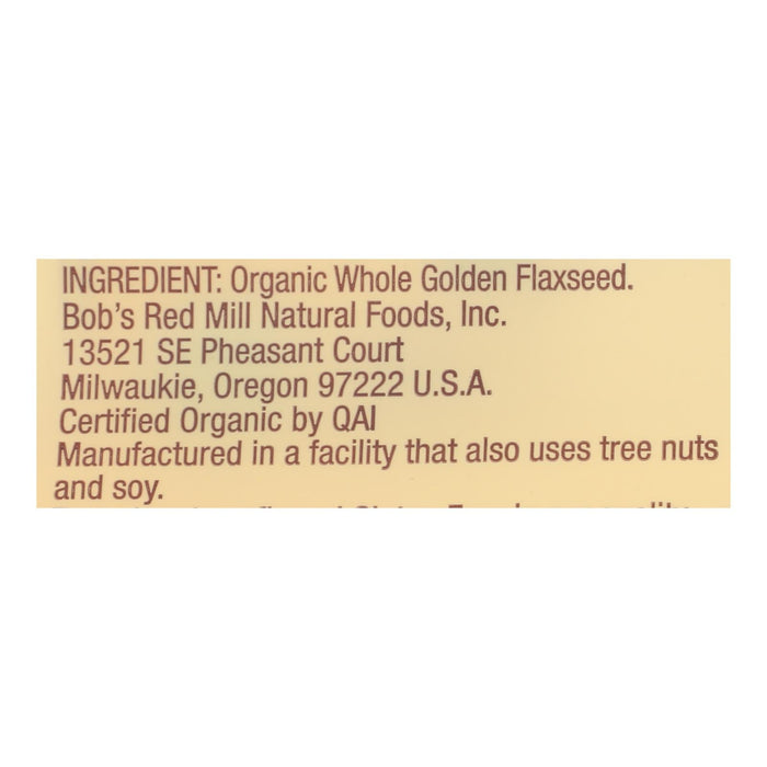 Bob's Red Mill - Flaxseeds Golden - Case Of 4-13 Oz Biskets Pantry 