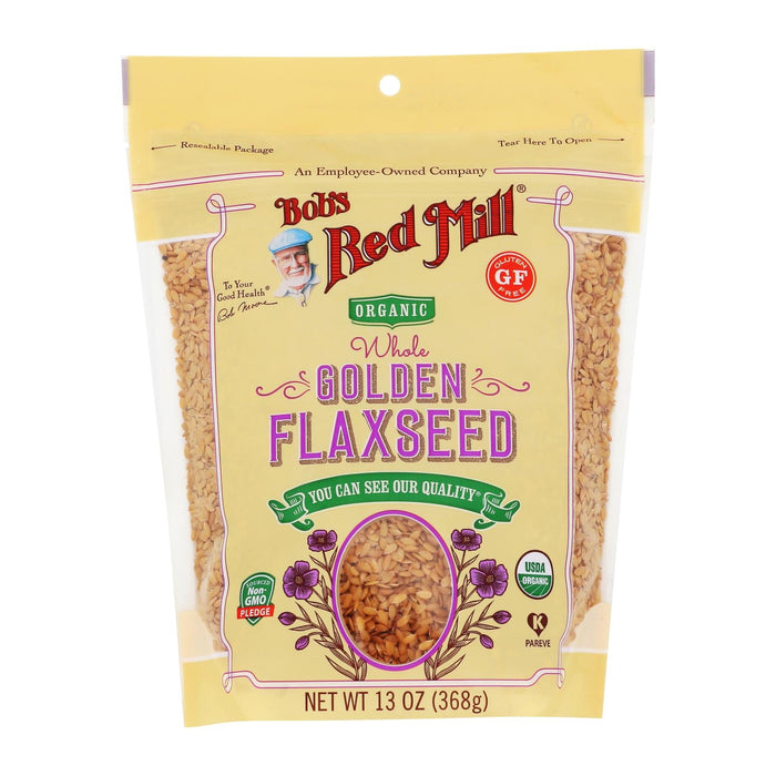 Bob's Red Mill - Flaxseeds Golden - Case Of 4-13 Oz Biskets Pantry 