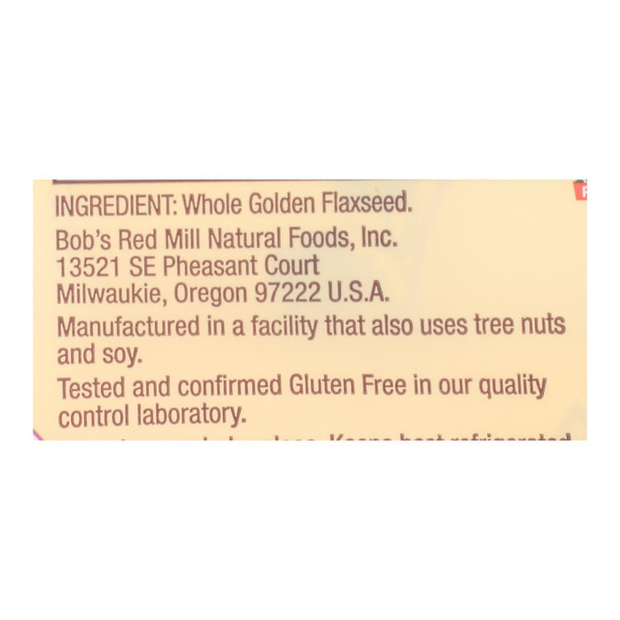 Bob's Red Mill - Flaxseeds Golden Gluten Free - Case Of 4-13 Oz Biskets Pantry 