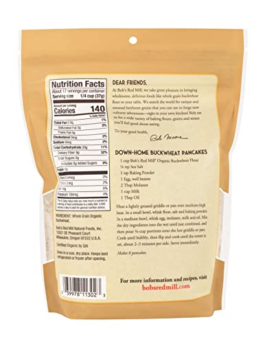 Bob's Red Mill - Flour Buckwheat - Case Of 4 - 22 Oz Biskets Pantry 