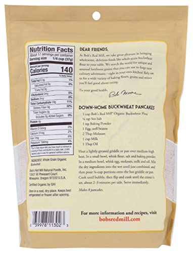 Bob's Red Mill - Flour Buckwheat - Case Of 4 - 22 Oz Biskets Pantry 