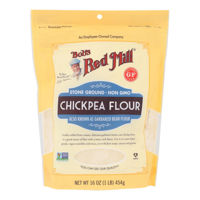 Bob's Red Mill - Flour Chickpea - Case Of 4-16 Oz Biskets Pantry 