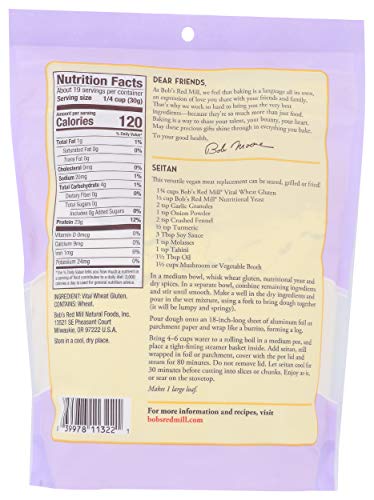 Bob's Red Mill - Flour Gluten - Case Of 4-20 Oz Biskets Pantry 