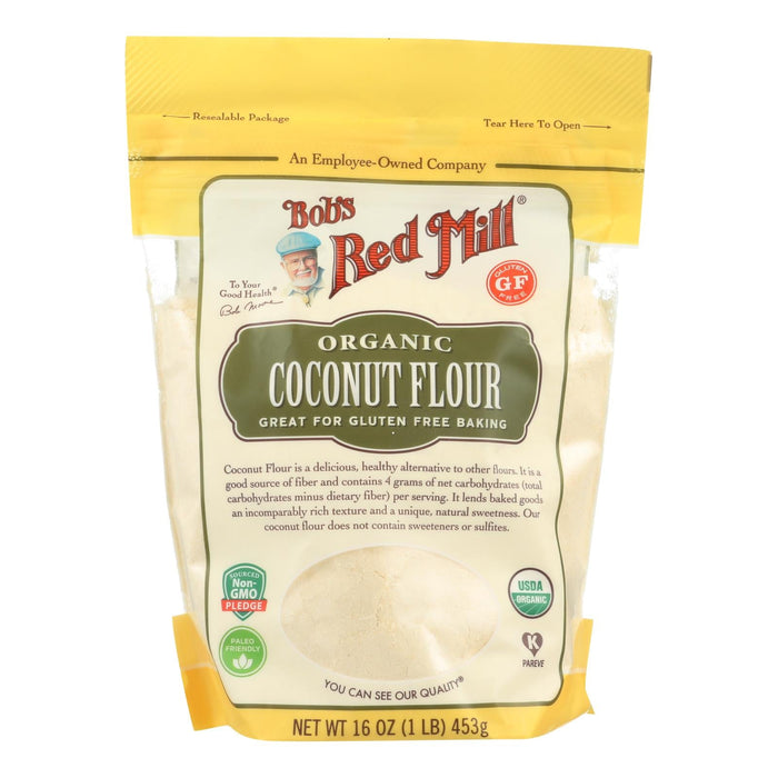 Bob's Red Mill - Flour - Organic - Coconut - Case Of 4 - 16 Oz Biskets Pantry 