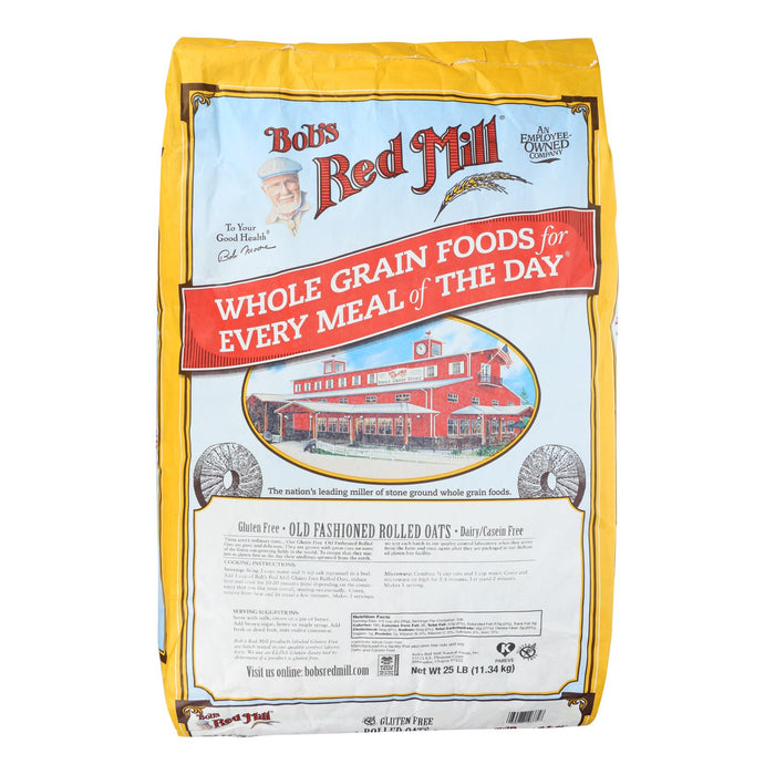 Bob's Red Mill Gluten Free Old Fashion Rolled Oats - Single Bulk Item - 25lb Biskets Pantry 