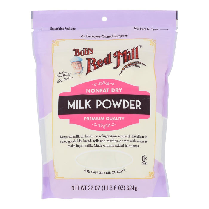 Bob's Red Mill - Milk Powder Non Fat Dry - Case Of 4 - 22 Oz Biskets Pantry 