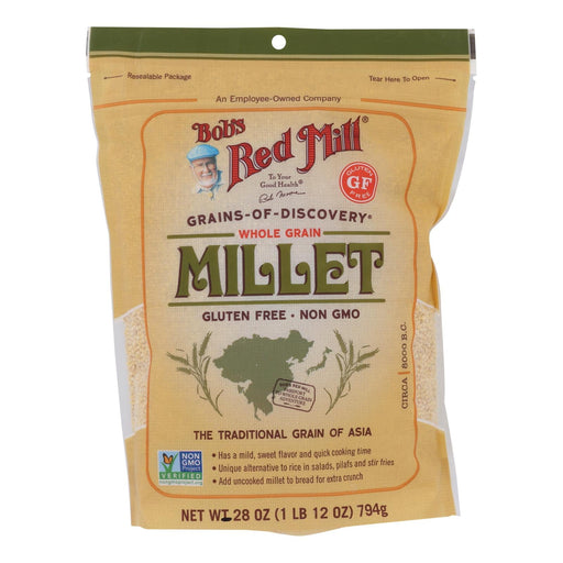 Bob's Red Mill - Millet Whole Grain Gluten Free - Case Of 4-28 Oz Biskets Pantry 