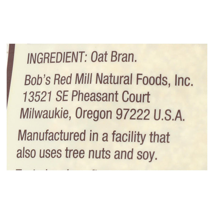 Bob's Red Mill - Oat Bran - Gluten Free - Case Of 4-16 Oz. Biskets Pantry 