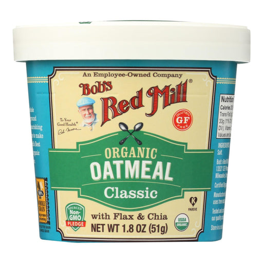 Bob's Red Mill - Oatmeal - Organic - Cup - Classc - Gluten Free - Case Of 12 - 1.8 Oz Biskets Pantry 