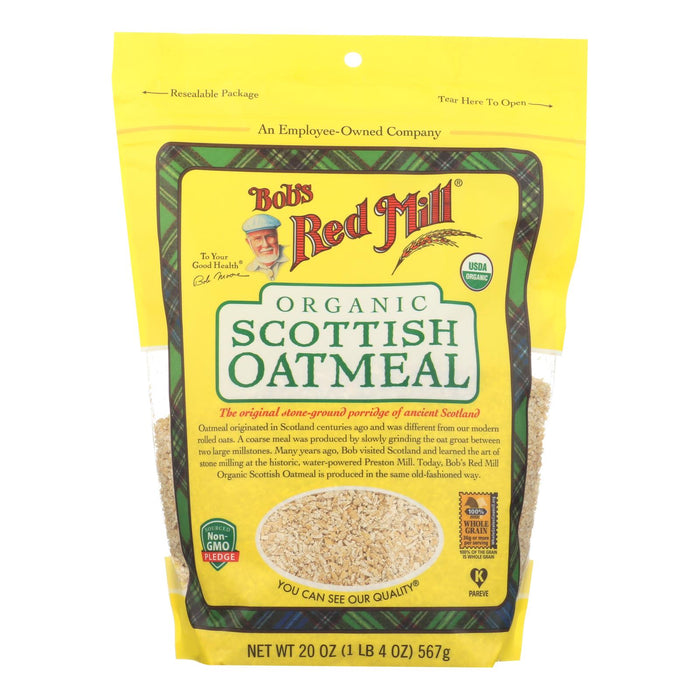 Bob's Red Mill - Oatmeal - Organic Scottish  - Case Of 4 - 20 Oz. Biskets Pantry 