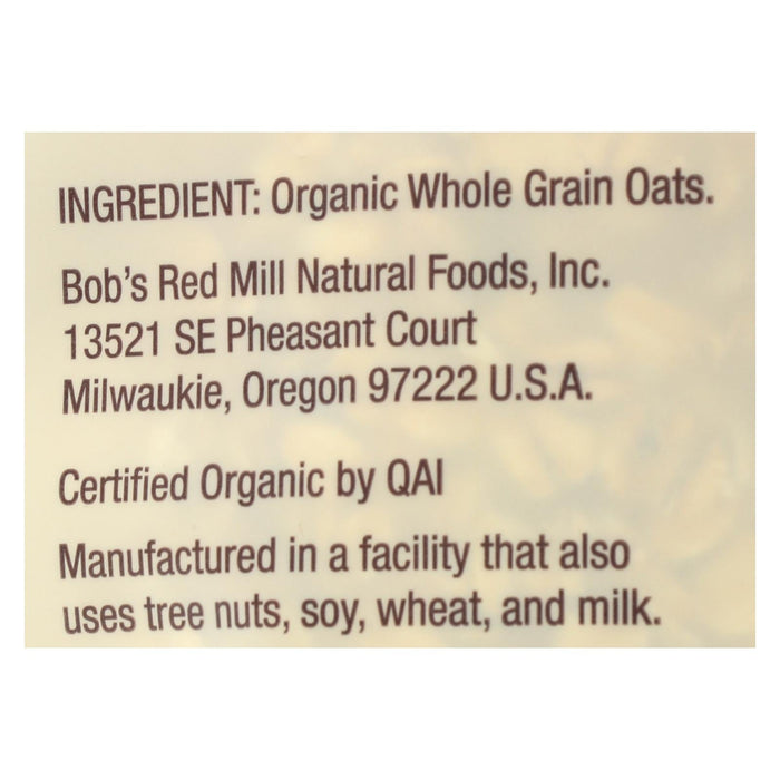 Bob's Red Mill - Oats - Organic Old Fashioned Rolled Oats - Case Of 4 - 32 Oz. Biskets Pantry 