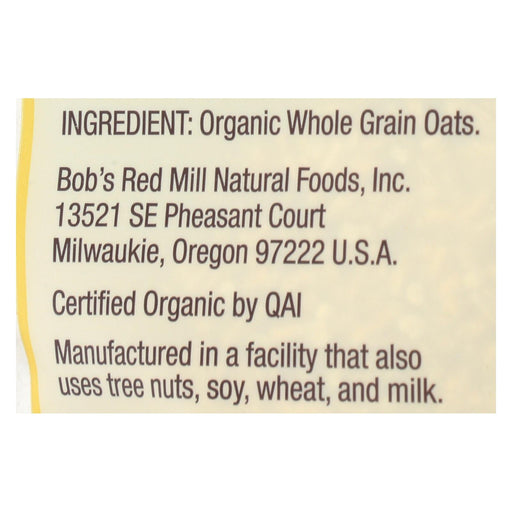 Bob's Red Mill - Oats - Organic Steel Cut Oats - Case Of 4 - 24 Oz. Biskets Pantry 