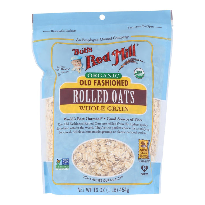 Bob's Red Mill - Organic Old Fashioned Rolled Oats - Case Of 4-16 Oz Biskets Pantry 