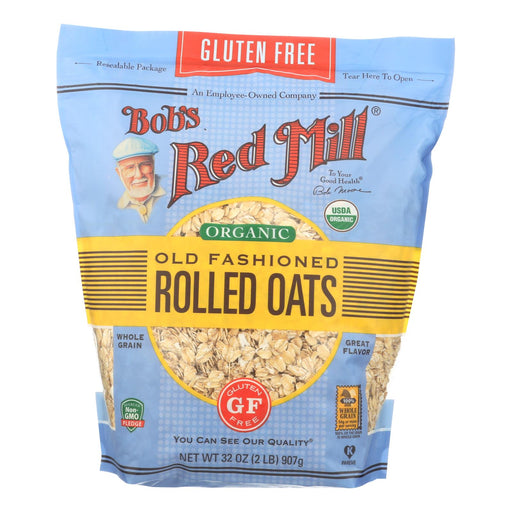 Bob's Red Mill - Organic Old Fashioned Rolled Oats - Gluten Free - Case Of 4-32 Oz Biskets Pantry 