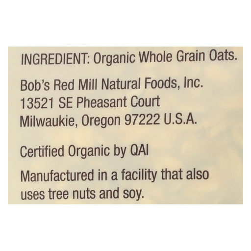 Bob's Red Mill - Organic Thick Rolled Oats - Gluten Free - Case Of 4-32 Oz Biskets Pantry 