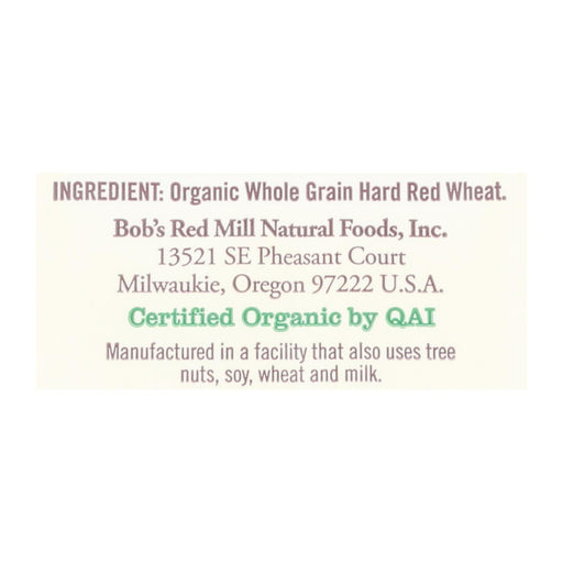 Bob's Red Mill - Organic Whole Wheat Flour - 5 Lb - Case Of 4 Biskets Pantry 