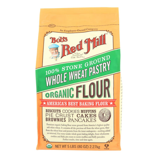 Bob's Red Mill - Organic Whole Wheat Pastry Flour - 5 Lb - Case Of 4 Biskets Pantry 