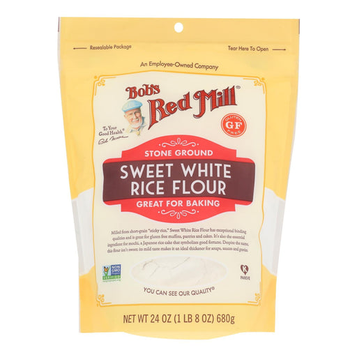 Bob's Red Mill - Rice Flour Sweet Whte Gluten Free - Case Of 4 - 24 Oz Biskets Pantry 