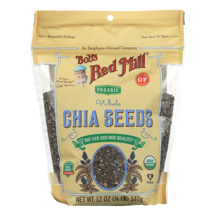 Bob's Red Mill - Seeds Chia - Case Of 5-12 Oz Biskets Pantry 