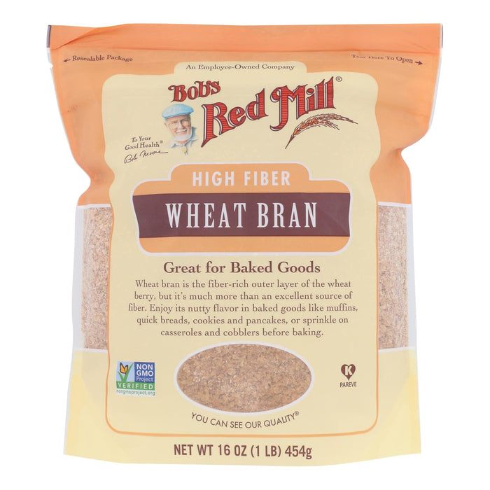 Bob's Red Mill - Wheat Bran - Case Of 4-16 Oz Biskets Pantry 
