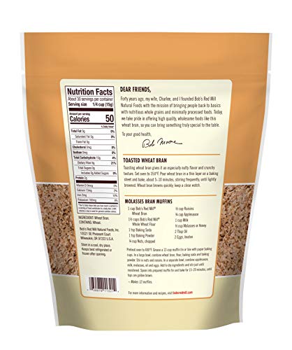 Bob's Red Mill - Wheat Bran - Case Of 4-16 Oz Biskets Pantry 