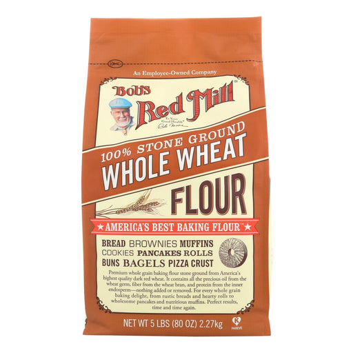 Bob's Red Mill - Whole Wheat Flour - 5 Lb - Case Of 4 Biskets Pantry 