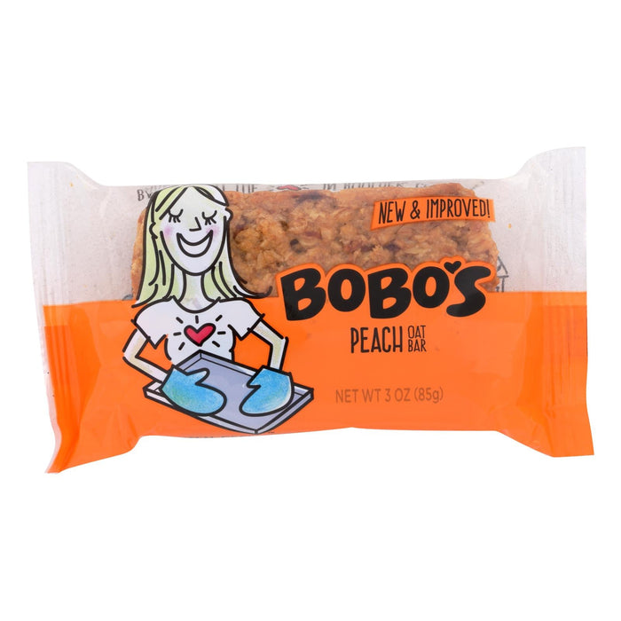 Bobo's Oat Bars - Bars - Peach - Case Of 12 - 3 Oz. Biskets Pantry 