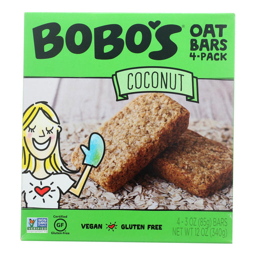 Bobo's Oat Bars - Oat Bar - Coconut - Case Of 6 - 4 Pk Biskets Pantry 