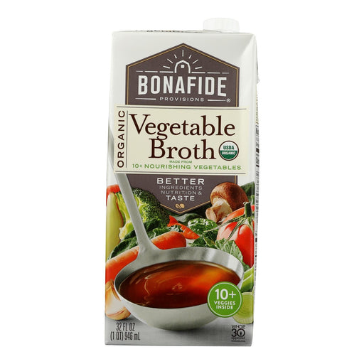 Bonafide Provisions - Broth Vegetable - Case Of 6-32 Oz Biskets Pantry 