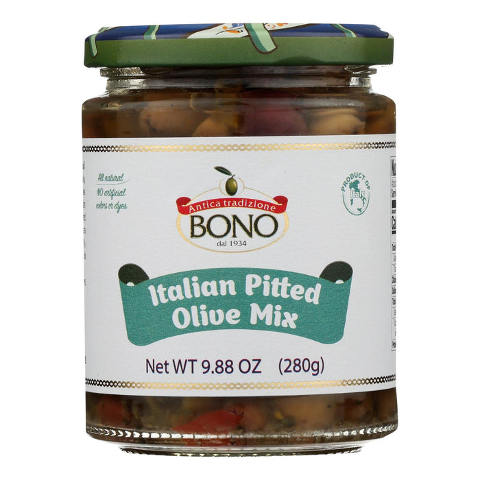 Bono - Olive Mix Italian Pitted - Case Of 6-9.88 Oz Biskets Pantry 
