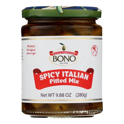 Bono - Olive Mix Spicy Itln Pittd - Case Of 6-9.88 Oz Biskets Pantry 